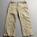 Rafaella Petites Embroidered Floral Khaki Pants Womens 8P Beige Cotton Stretch