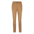 Hugo Boss Women's Trousers Tachini Regular Stretch Cotton Satin Beige