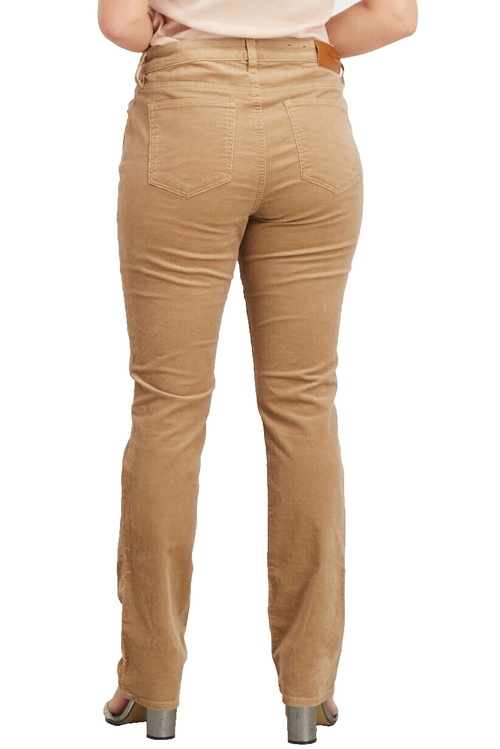 Lauren Ralph Lauren Camel Brown Straight Leg High Rise Corduroy Pants Size 14