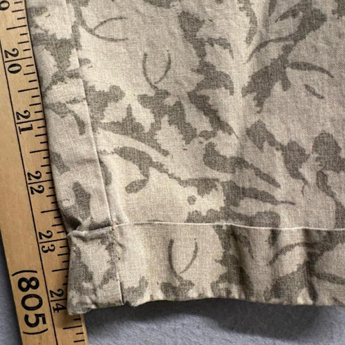 Lauren Jeans Co Ralph Lauren Pants Womens 4 Beige Floral Print Cotton Chino