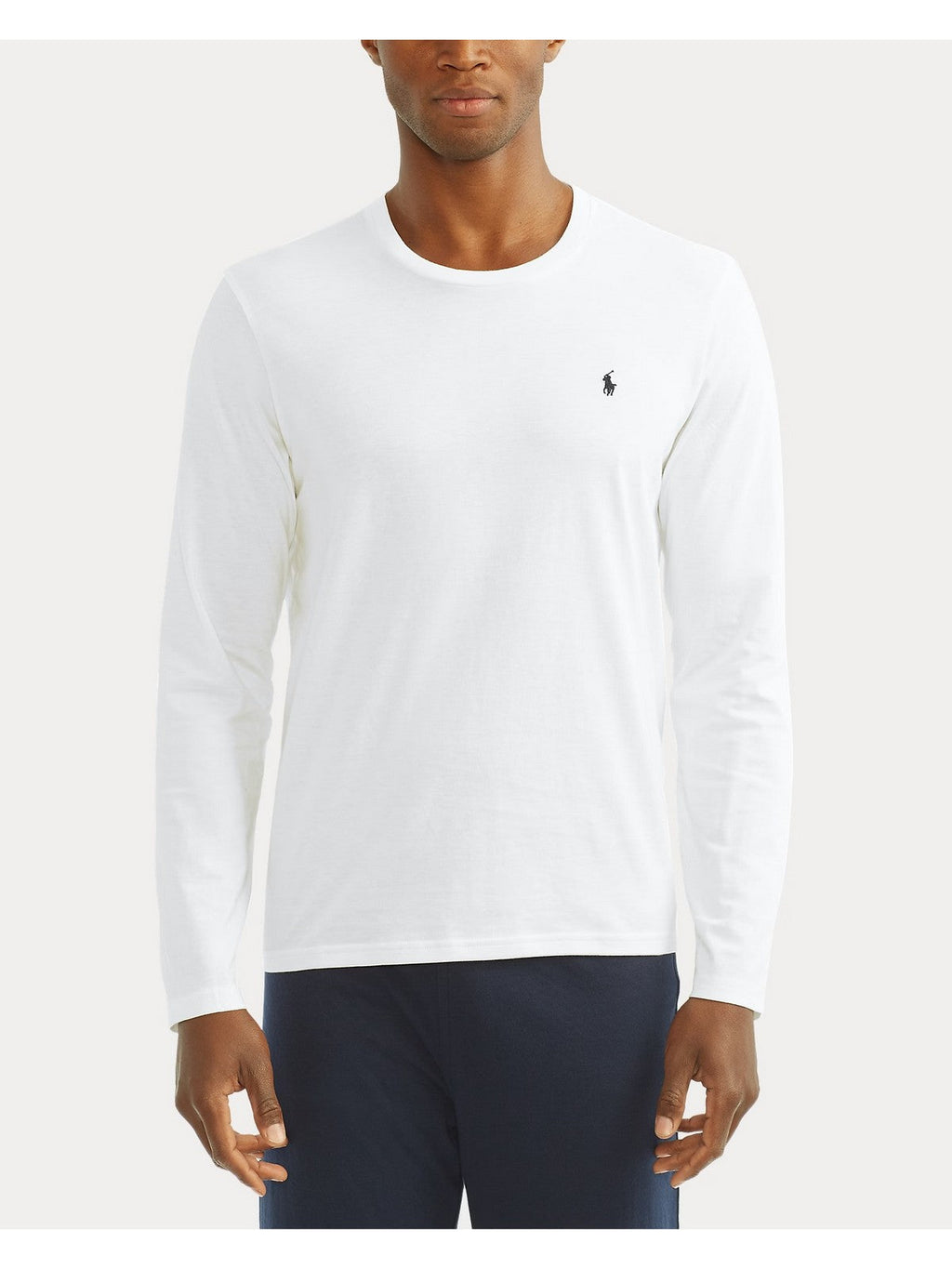 POLO RALPH LAUREN T-shirt Uomo L/S CREW-SLEEP-TOP 714844759 004 WHITE