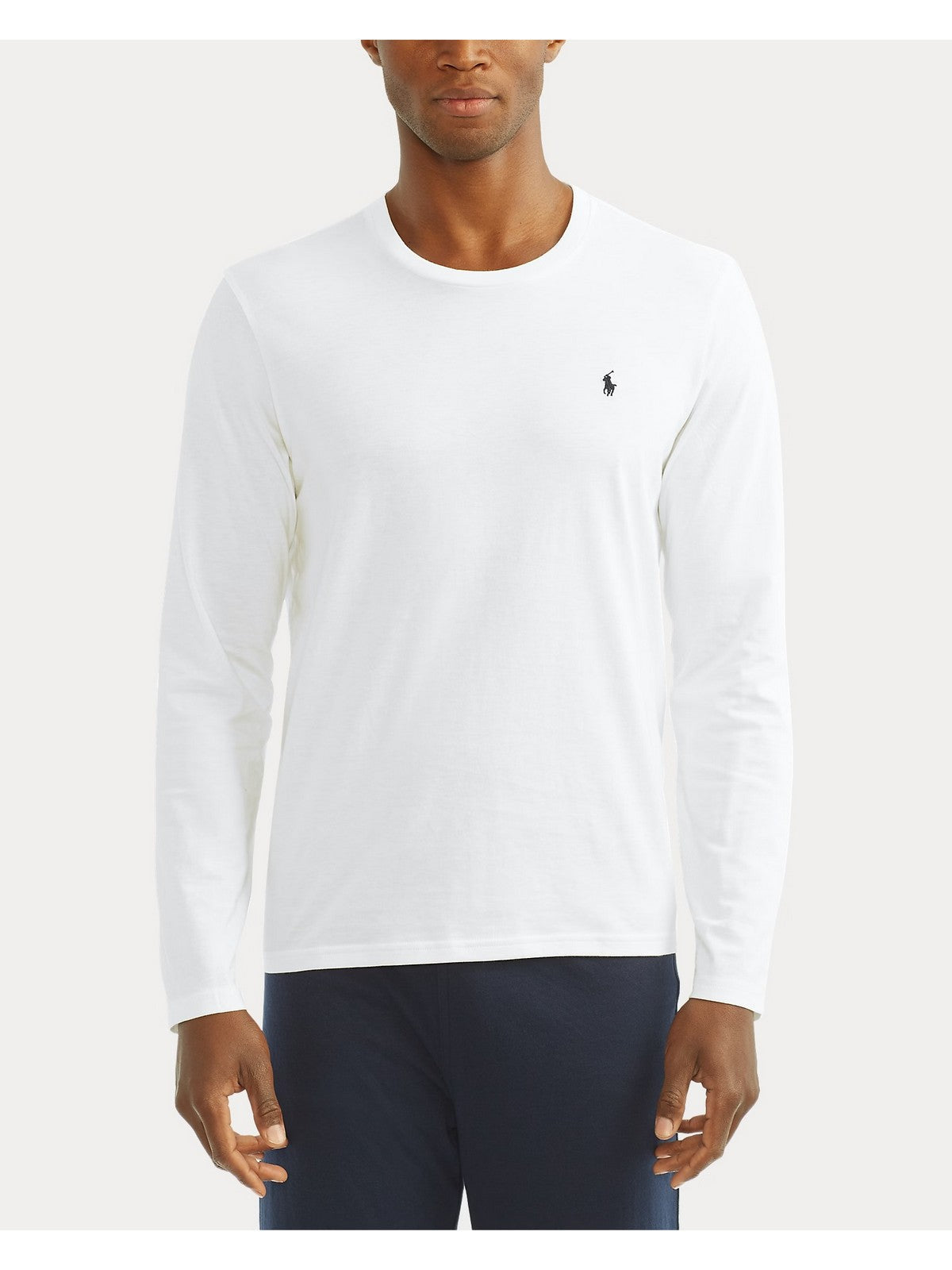 POLO RALPH LAUREN T-shirt Uomo L/S CREW-SLEEP-TOP 714844759 004 WHITE