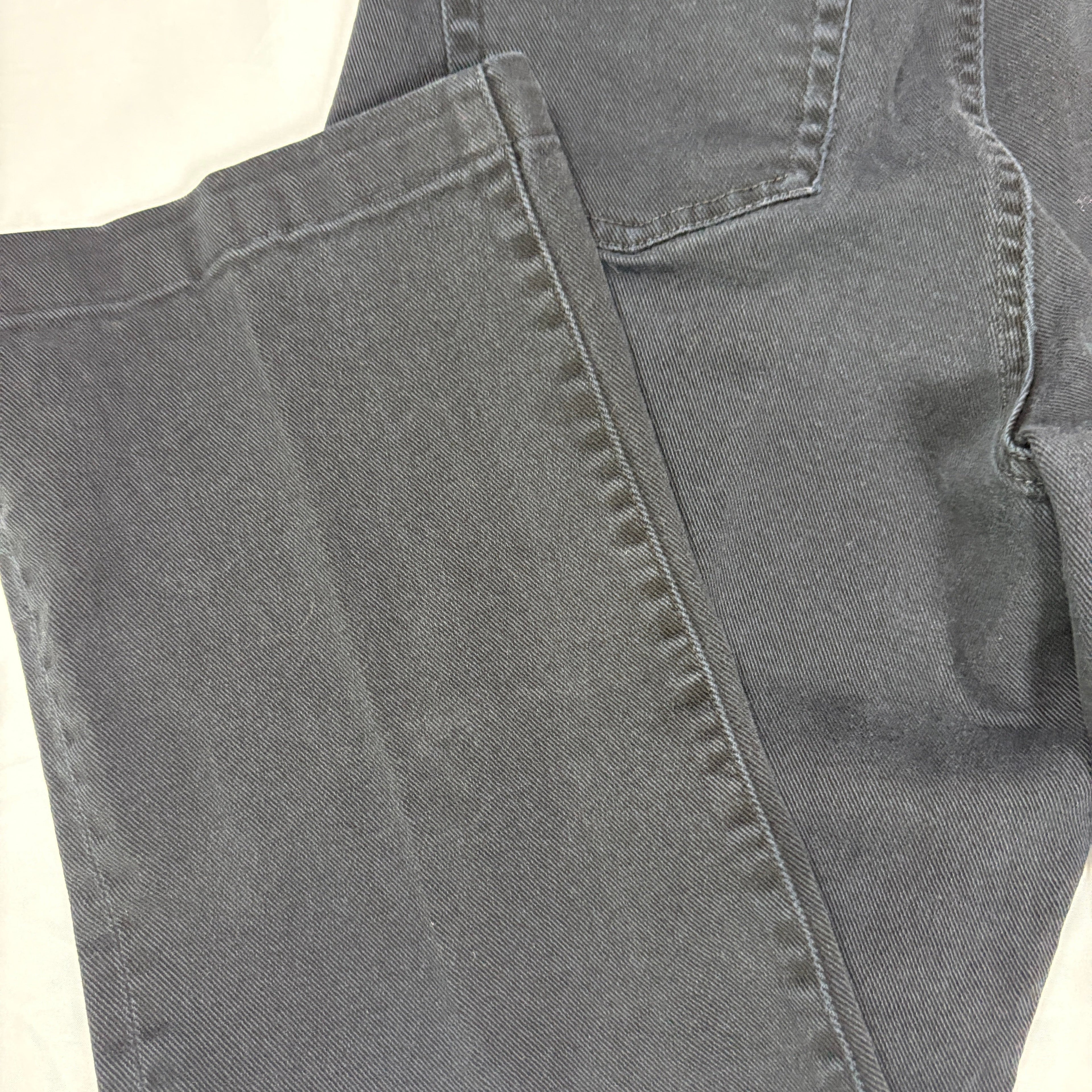 Ralph Lauren Jeans Co Women 12P Black Denim Stretch Petite Classic Casual Pants