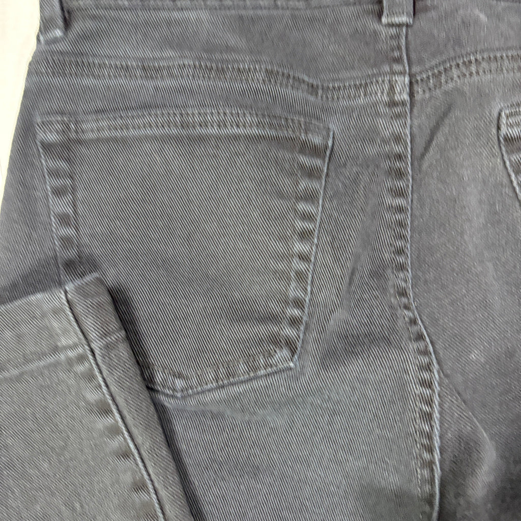 Ralph Lauren Jeans Co Women 12P Black Denim Stretch Petite Classic Casual Pants