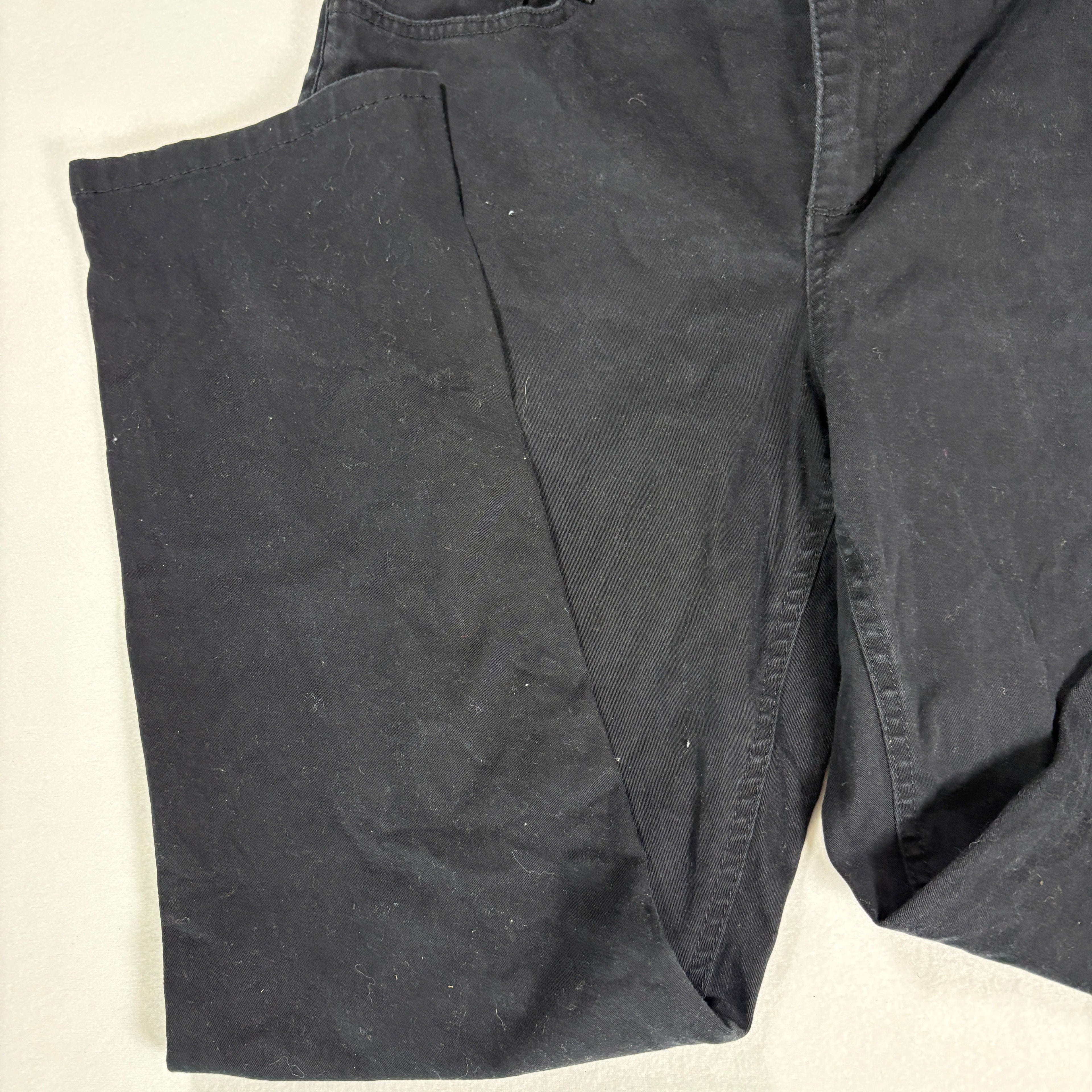 Laura Ashley Pants Women’s 14P Black Straight Leg Denim Jeans Petite