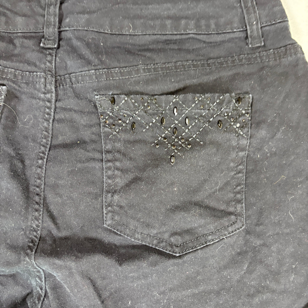 Laura Ashley Pants Women’s 14P Black Straight Leg Denim Jeans Petite