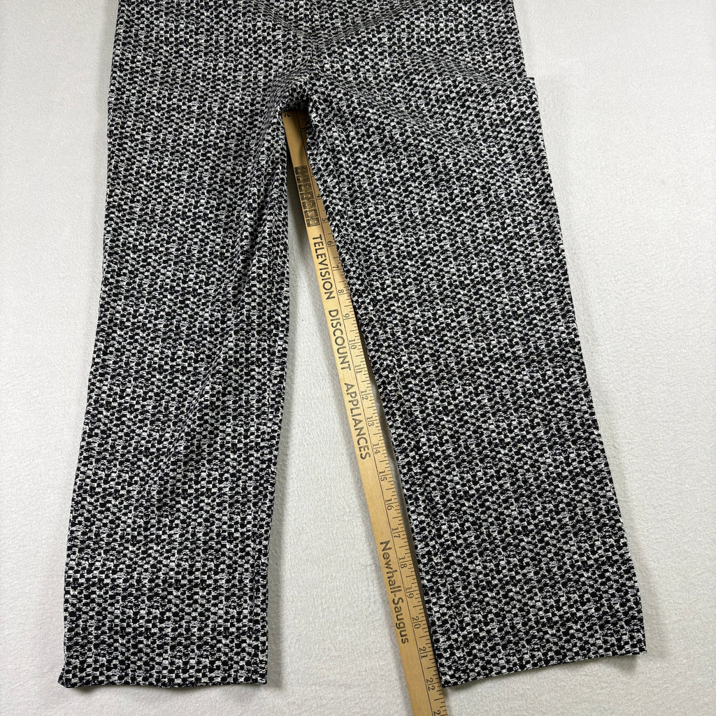Hilary Radley Womens Pants S Black White Stretch Ankle Career Workwear Slim Fit