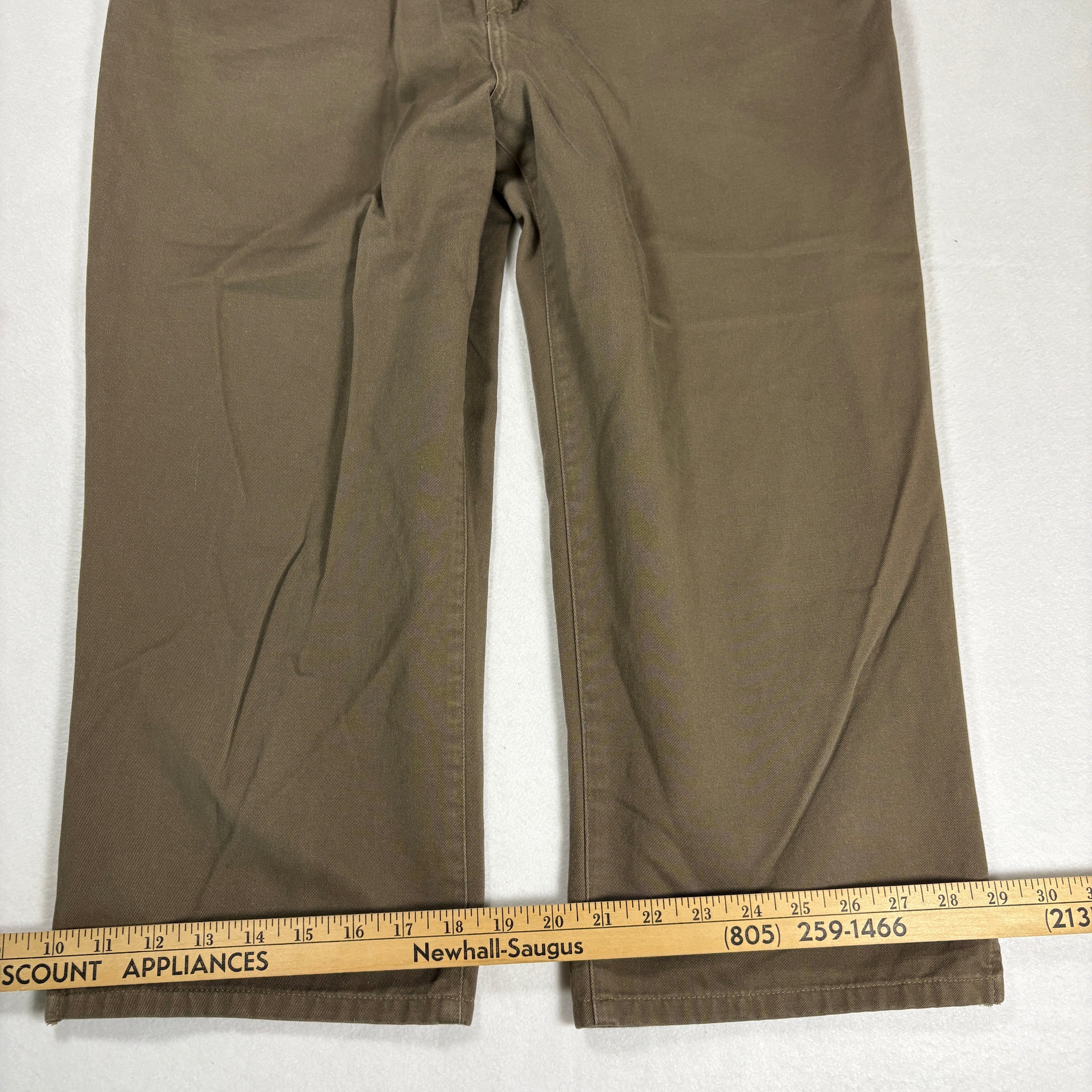 Ralph Lauren Womens Jeans 12 Brown Straight Leg 100% Cotton Vintage Y2K