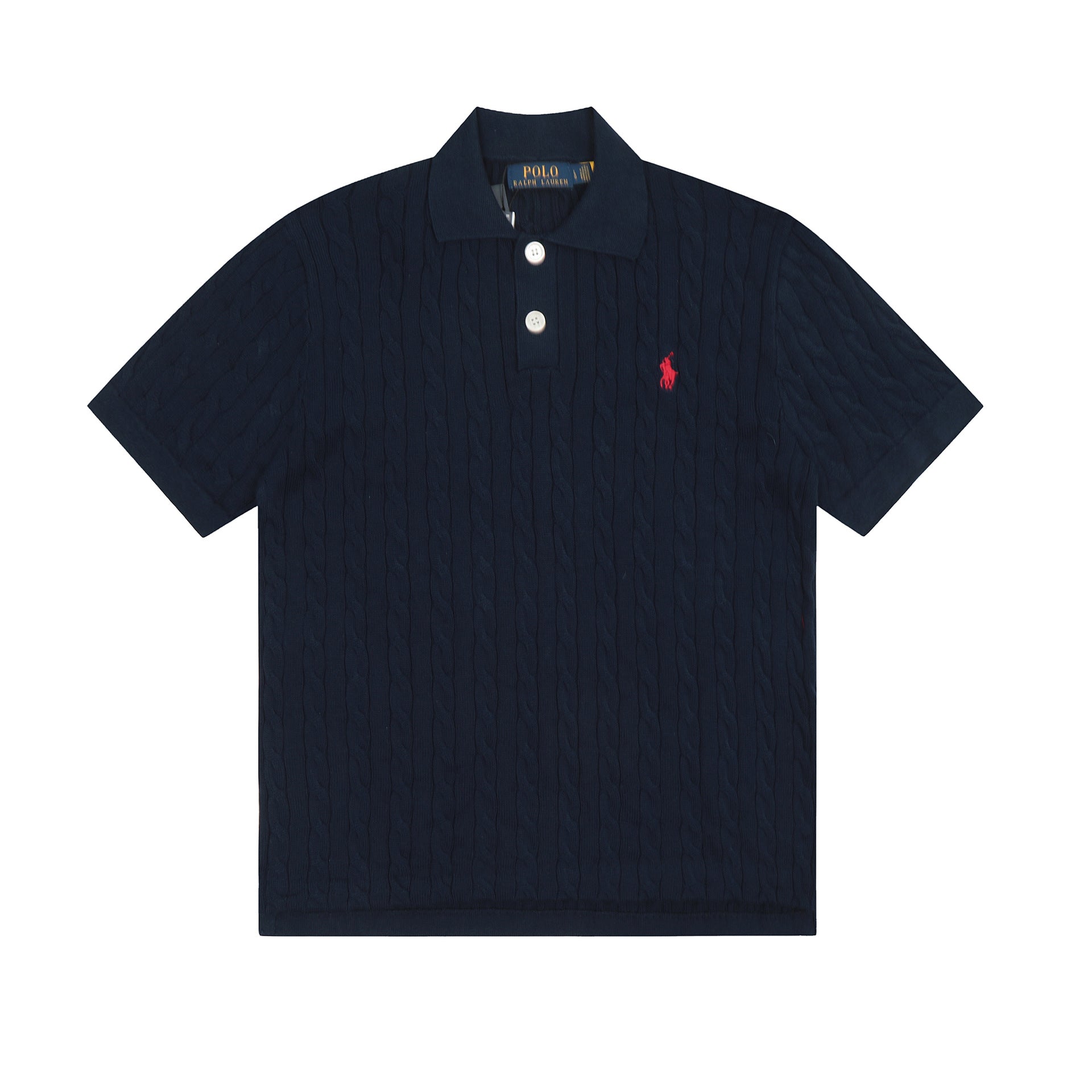 Ralph Lauren Knitted sweaters Ralph Lauren Knitted Short Sleeved Shirt POLO Lapel Knitted Short Sleeve Small Twist Lapel T-Shirt