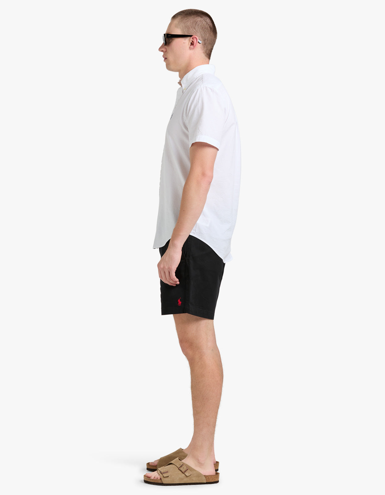 Custom Fit Seersucker Shirt - White