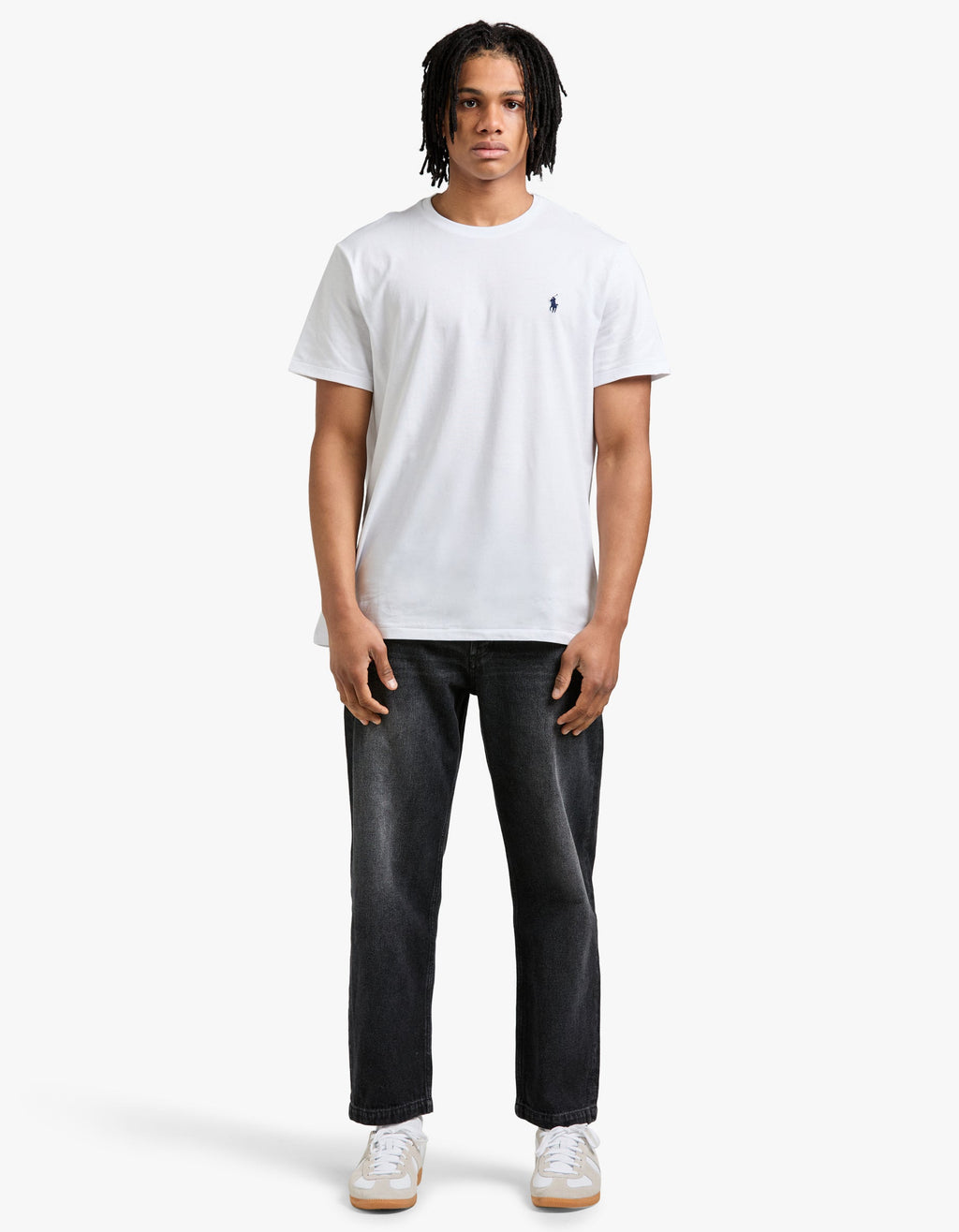 Custom Slim Fit Crew Neck T Shirt - White