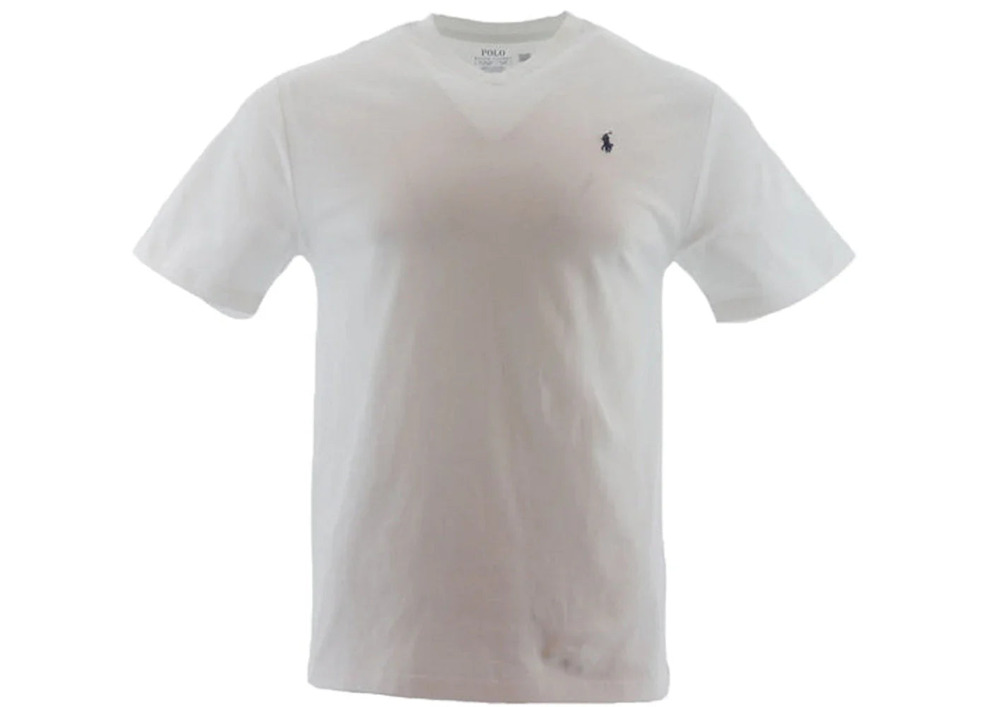 Polo Ralph Lauren Boys Short-Sleeve Cotton Jersey V-Neck T-shirt White