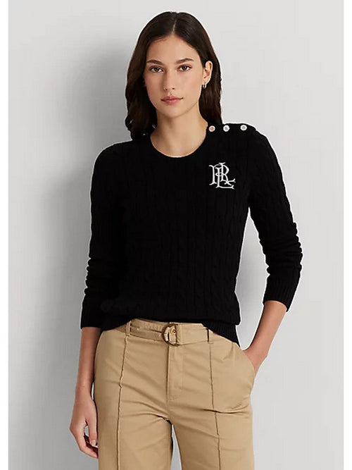 LAUREN RALPH LAUREN Maglia Donna  200932223 001 BLACK