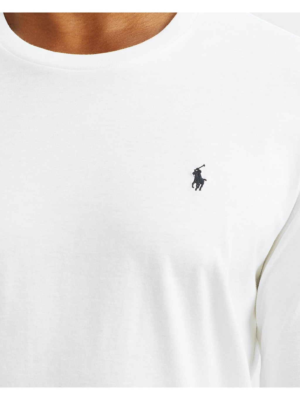POLO RALPH LAUREN T-shirt Uomo L/S CREW-SLEEP-TOP 714844759 004 WHITE
