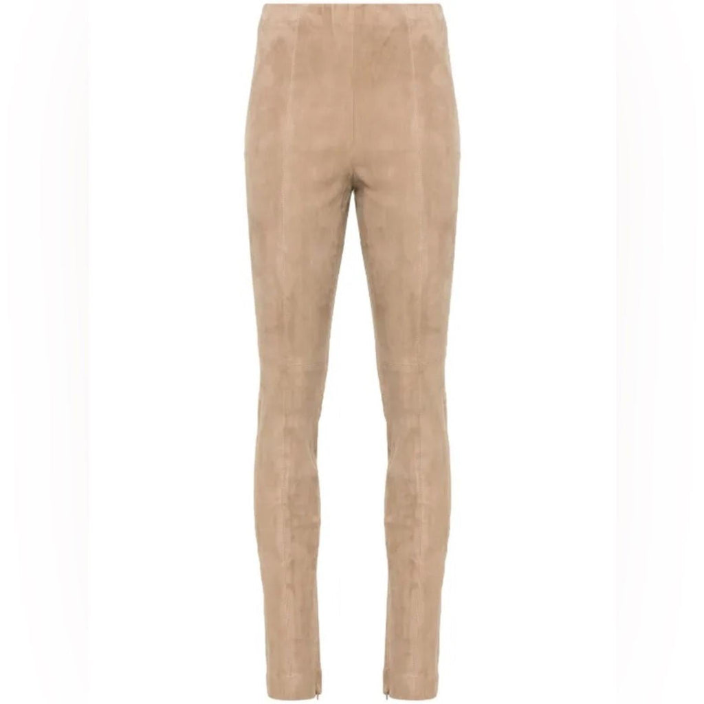 Polo Ralph Lauren Paneled Suede Leggings in Tan, Size S, NWT Retail $998