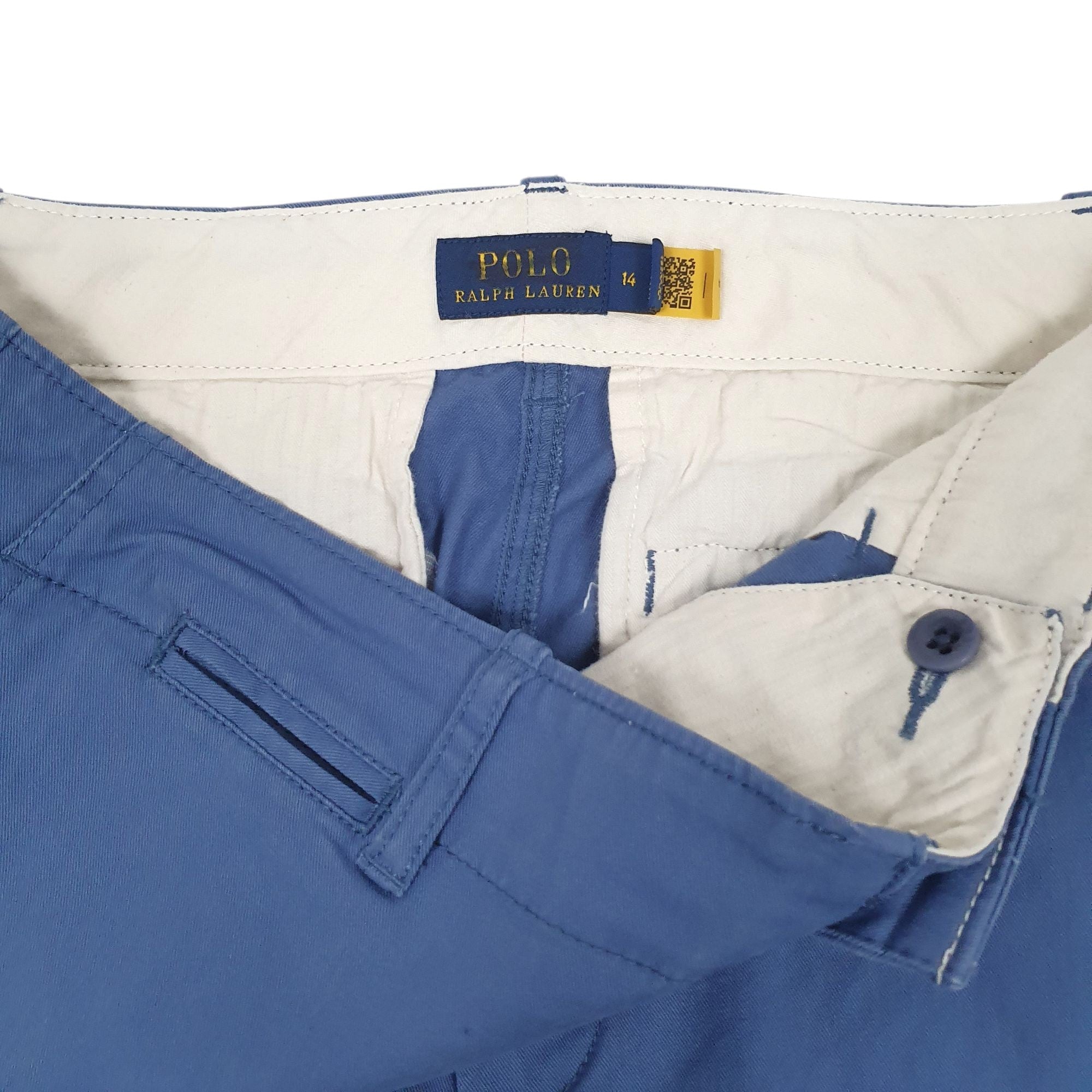 POLO RALPH LAUREN Capri Chino Trousers Blue Womens  14