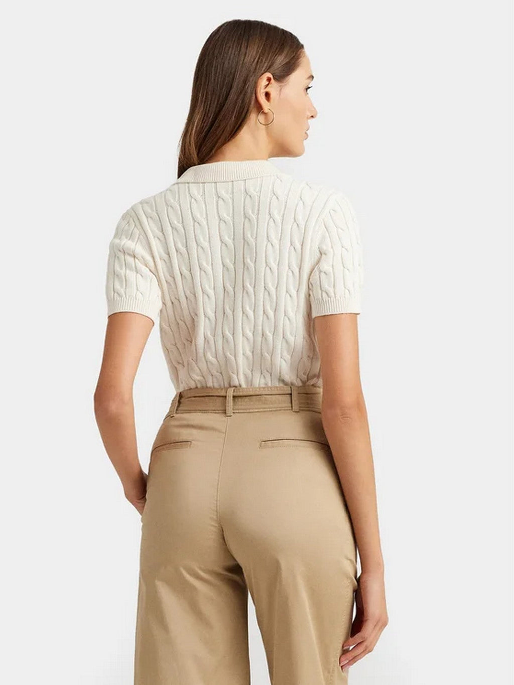 LAUREN RALPH LAUREN Polo Donna NATRISSA-SHORT SLEEVE-PULLOVER 200932224 001 MASCARPONE CREAM
