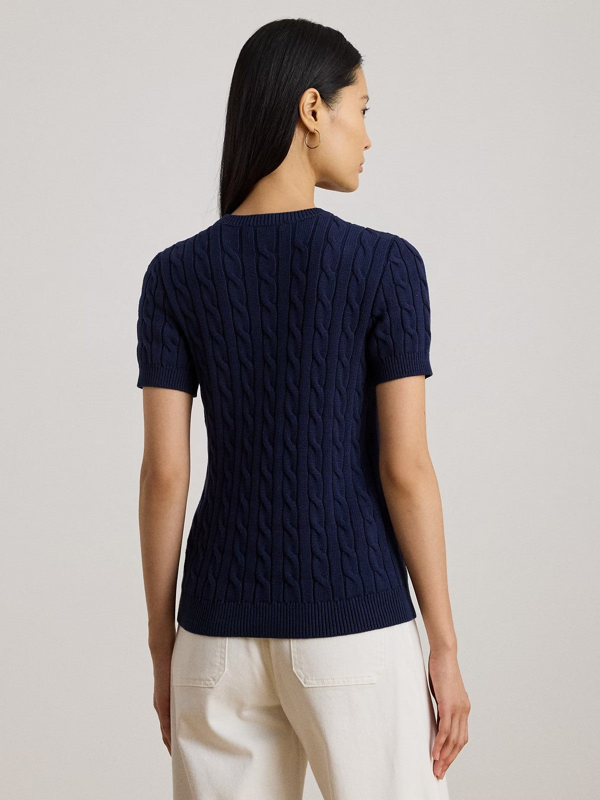LAUREN RALPH LAUREN T-shirt Donna EYELAH-SHORT SLEEVE-PULLOVER 200P07025 001 REFINED NAVY