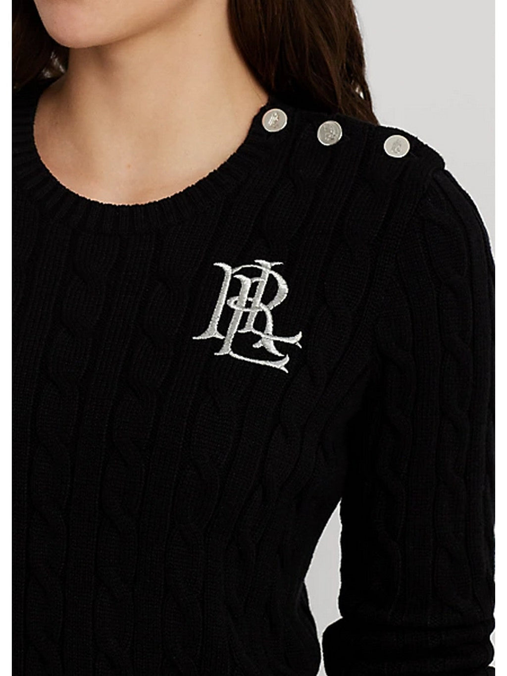 LAUREN RALPH LAUREN Maglia Donna  200932223 001 BLACK