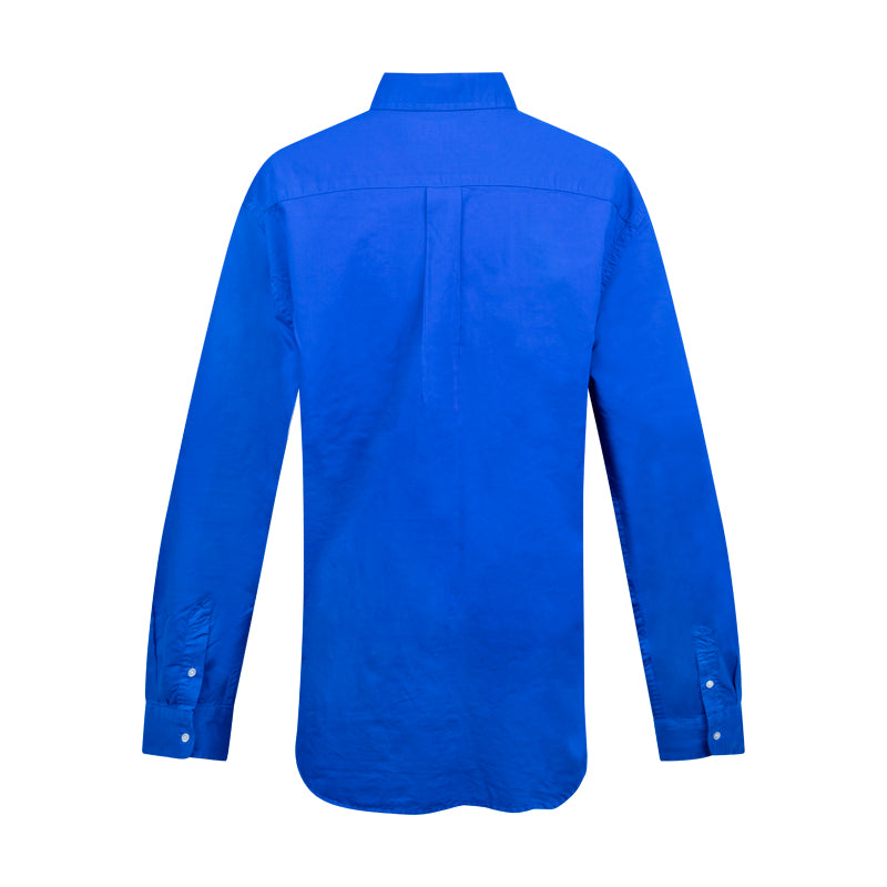 Ralph Lauren Relaxed Fit Cotton Blouse Shirt Blue Women's